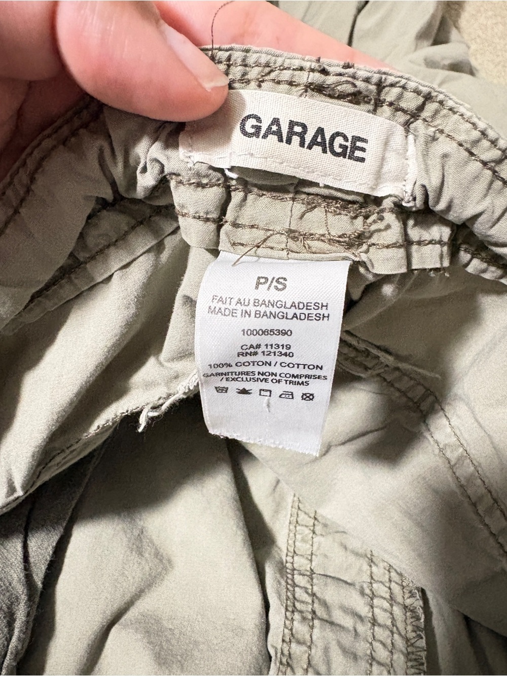 Garage Drawstring Cargo Pants - Picture 4 of 8